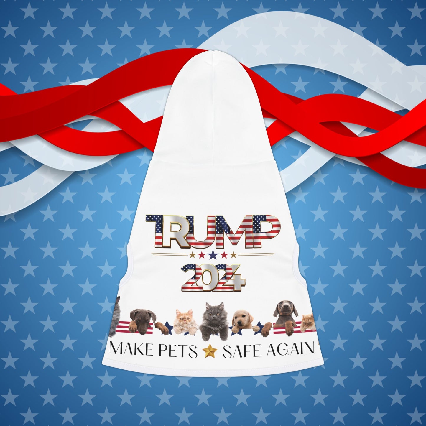 The Trump 2024 "MAGA Pets" Hoodie – Patriotic Edition