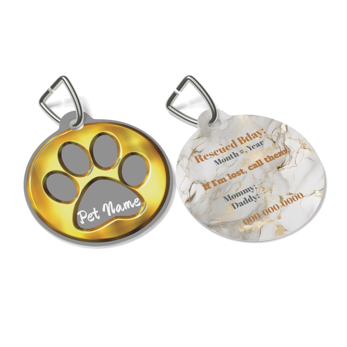 Golden Paw Luxe ID Tag