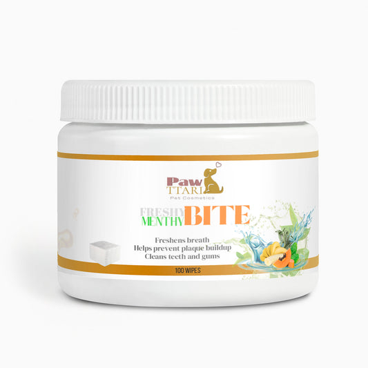 PAWTTARI FreshyMenthy BITE Dental Wipes